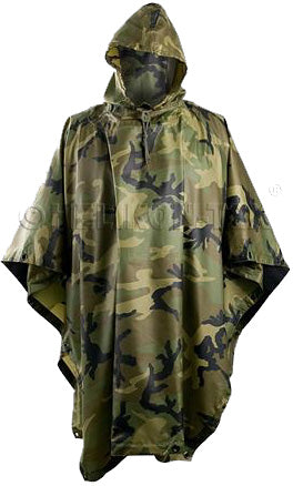 Helikon-Tex U.S. Rip-Stop Poncho, US Woodland