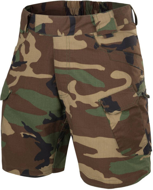 Helikon-Tex Urban Tactical Rip-Stop 8,5" krátke nohavice polycotton woodland