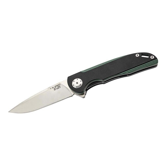 Herbertz One-Hand Folding Knife 9 cm, Black-Green, G10