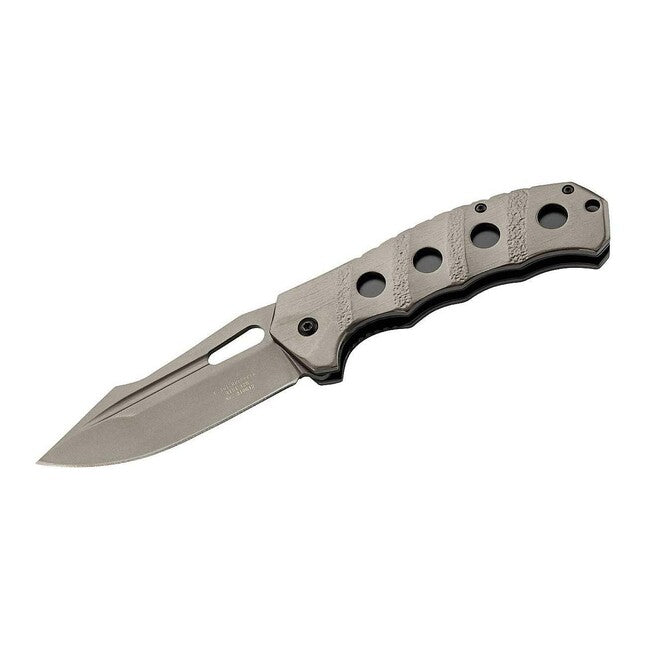 Herbertz One-Hand Pocket Knife 9cm, Steel, Titanium