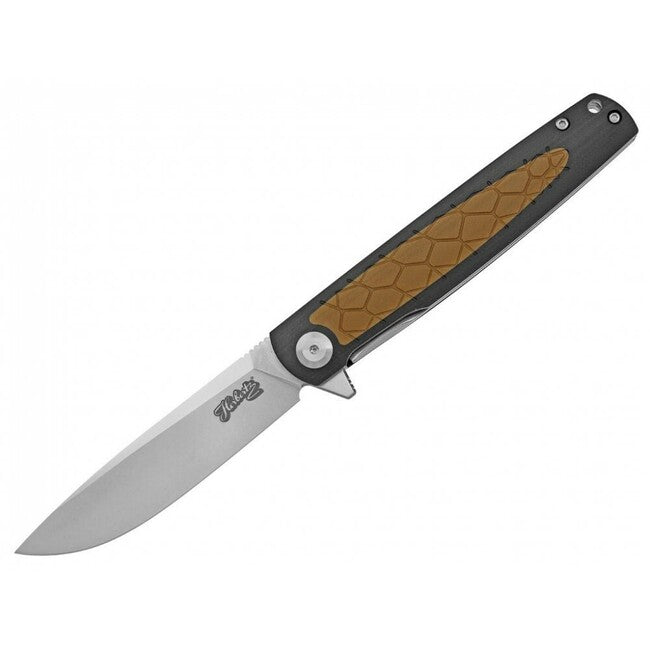 Herbertz G10 D2 Pocket Knife 9cm, Black/Brown