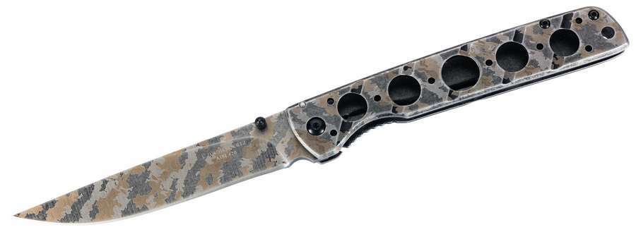 Herbertz Single-Hand Tactical Folding Knife, 11.5cm, Stainless Steel, Camo Pattern