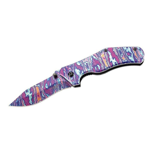 Herbertz One-Handed Folding Knife 7.5cm, Aluminum, Colorful