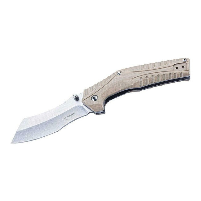 Herbertz One-Hand Folding Knife 8.5cm, G10, Sand