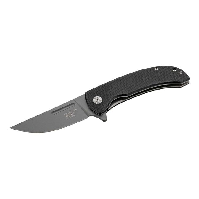 Herbertz Single-Hand Pocket Knife 8.7cm, G10, Black