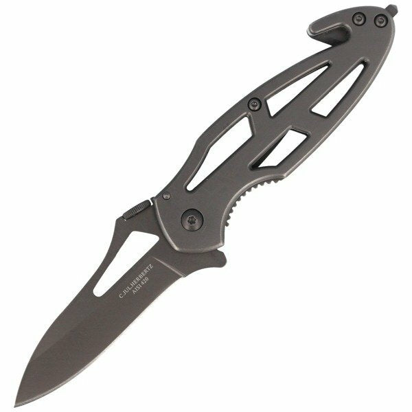 Herbertz Single-Hand Rescue Knife 8.2cm, Matte Stainless Steel