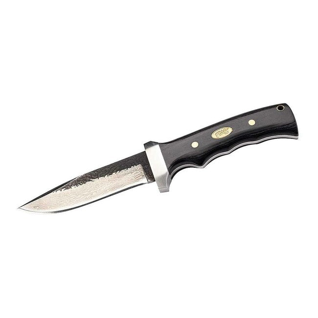 Herbertz Knife Belt, 12 cm, Damascus, Pakka Wood