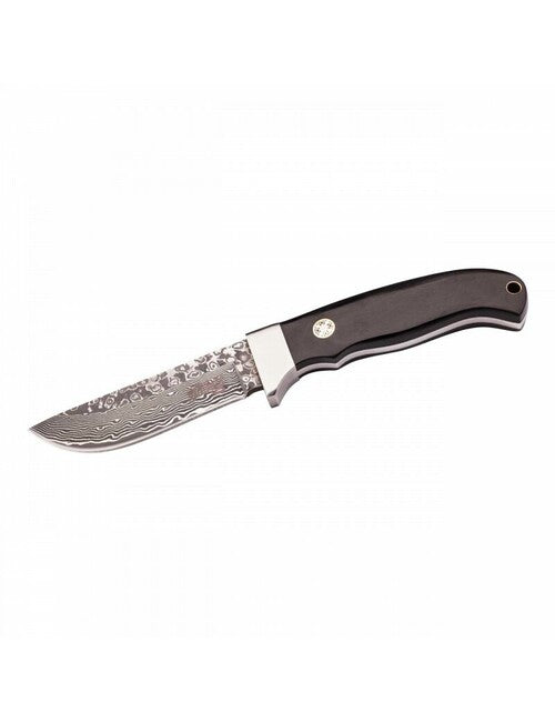 Herbertz opaskový nôž 9cm, damašek, drevo Pakka