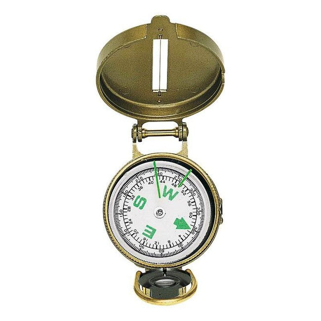 Herbertz Scout Compass 7.4 cm, Aluminum Case, Gold, 360° / 64 Lines