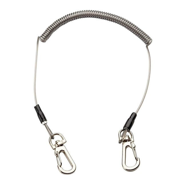 Herbertz Spiral Cable with Double Carabiners 40cm