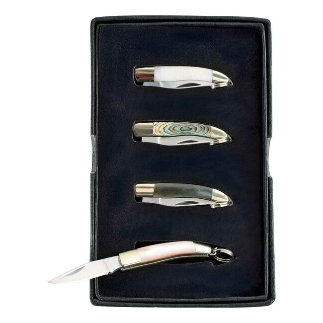 Herbertz 4-Piece Knife Set 2.7 cm, Pearl, Key Ring