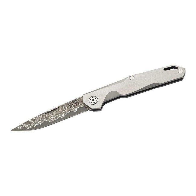 Herbertz Damascus Neck Knife, 6.2cm, Matte Stainless Steel