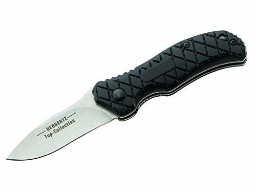 Herbertz TOP-Collection Folding Knife 6.3cm, Black, Aluminum, Nylon Sheath