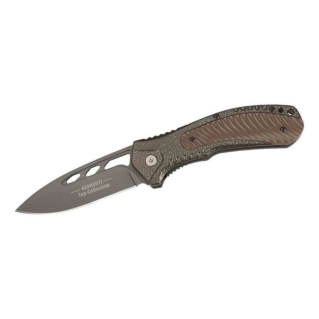Herbertz TOP-Collection Folding Knife 8.7cm, Sand-Brown, G10, Nylon Sheath