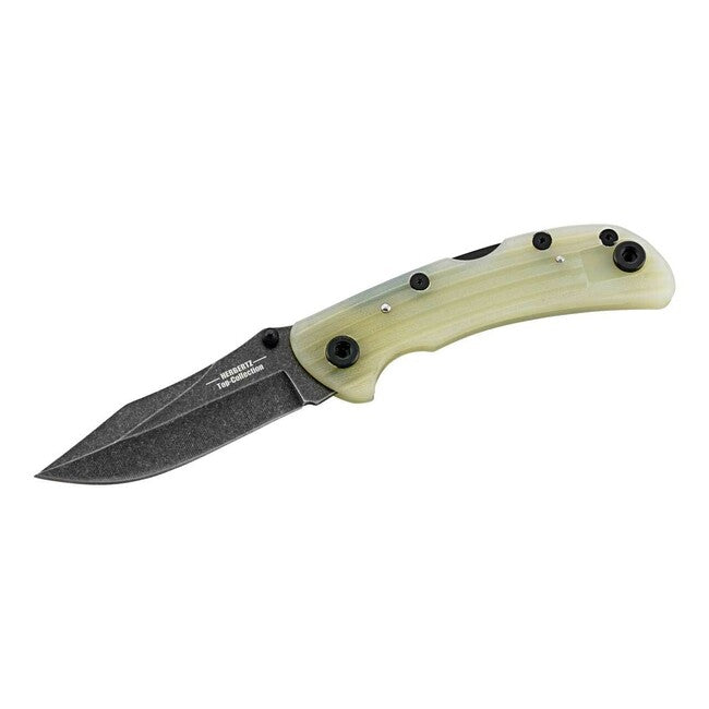 Herbertz TOP-Collection Folding Knife 9cm, Transparent G10, Nylon Sheath
