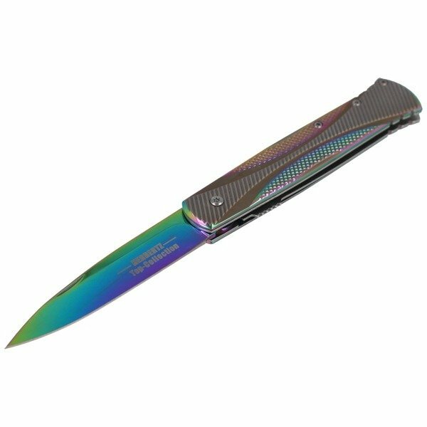 Herbertz TOP-Collection Folding Knife 9 cm, Titanium, Rainbow Finish