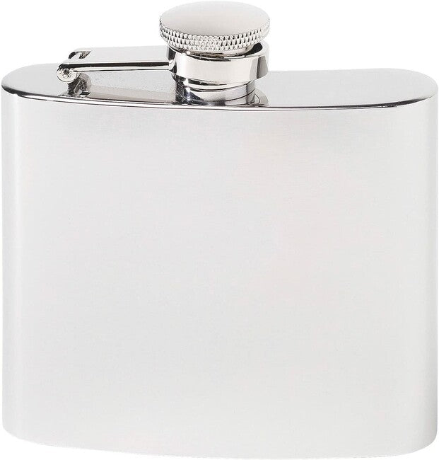 Herbertz Pocket Flat Flask, 148ml Stainless Steel