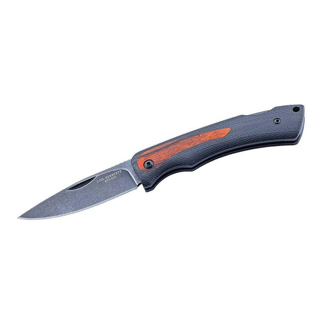 Herbertz Gentleman Pocket Knife 7.5cm, G10, Pakka Wood, Black