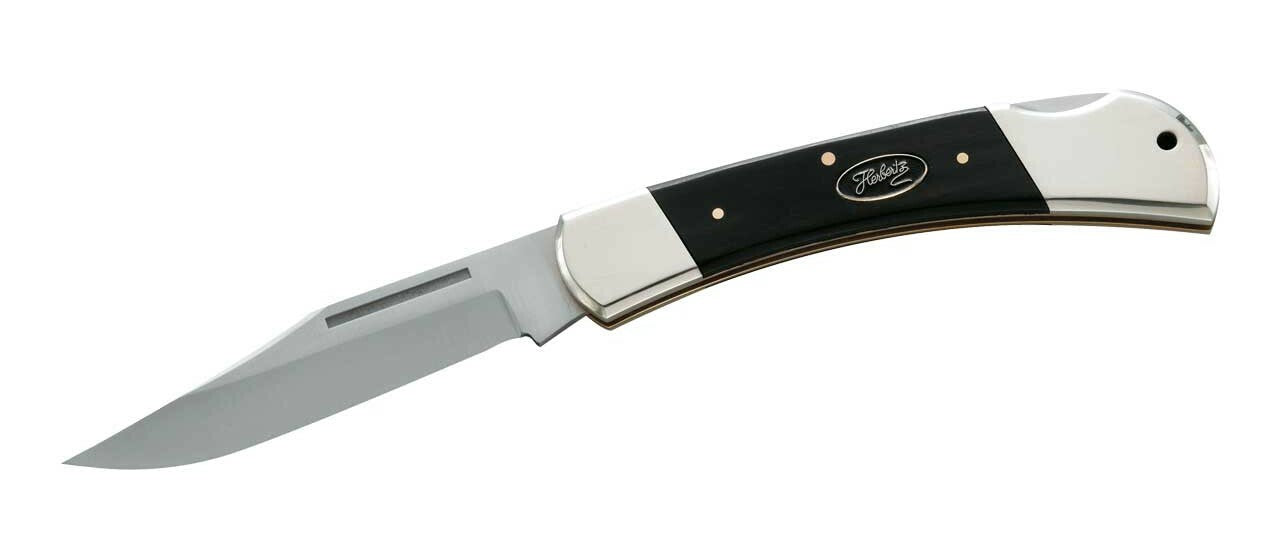 Herbertz Pocket Knife 10cm, Ebony Wood