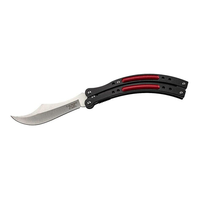 Herbertz Folding Knife 10.5cm, Aluminum, Black-Red