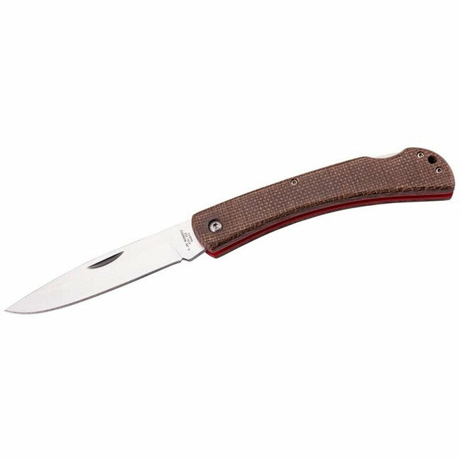 Herbertz Folding Knife 10cm, Brown Micarta