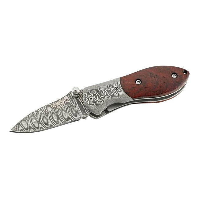 Herbertz Folding Knife 4.5cm, Damascus, Cocobolo Wood
