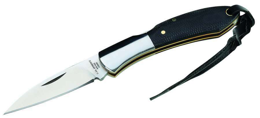 Herbertz Folding Knife 5.8cm, Black, G10