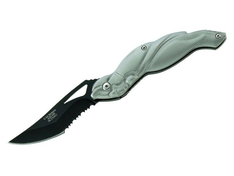 Herbertz Pocket Knife 7cm, Green, Aluminum