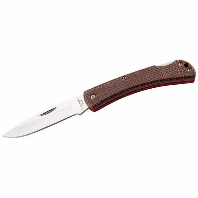 Herbertz Pocket Knife 7.6cm, Brown Micarta