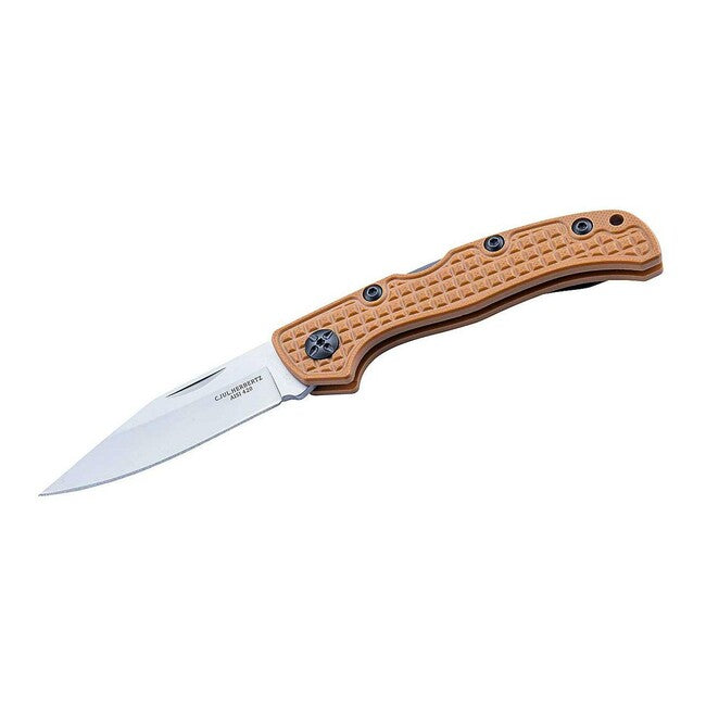 Herbertz Folding Knife 7.7cm, G10, Brown
