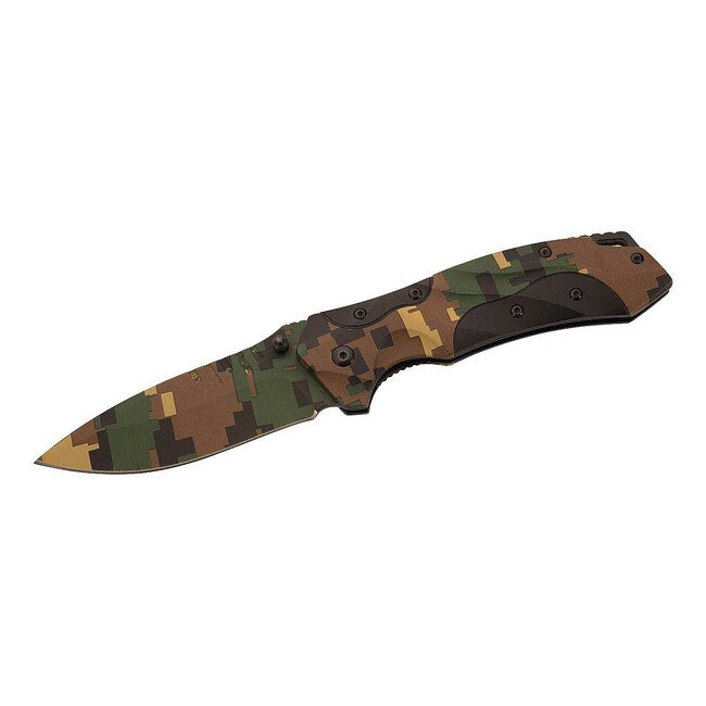 Herbertz Pocket Knife 8.7 cm, Digital Camo, Aluminum