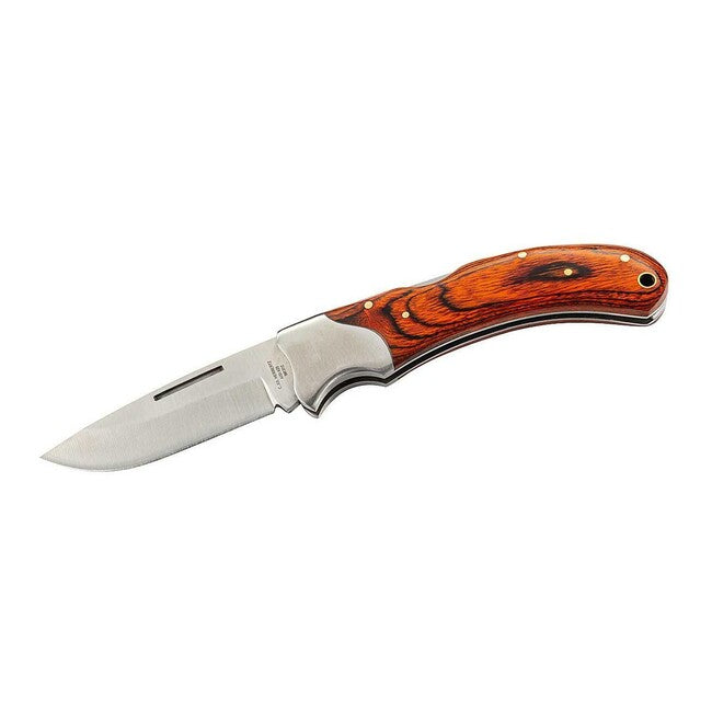 Herbertz Folding Knife 8cm, Pakka Wood with Stainless Steel Fittings