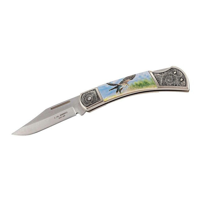 Herbertz Pocket Knife 8cm, Cast Zinc and Plastic, Eagle