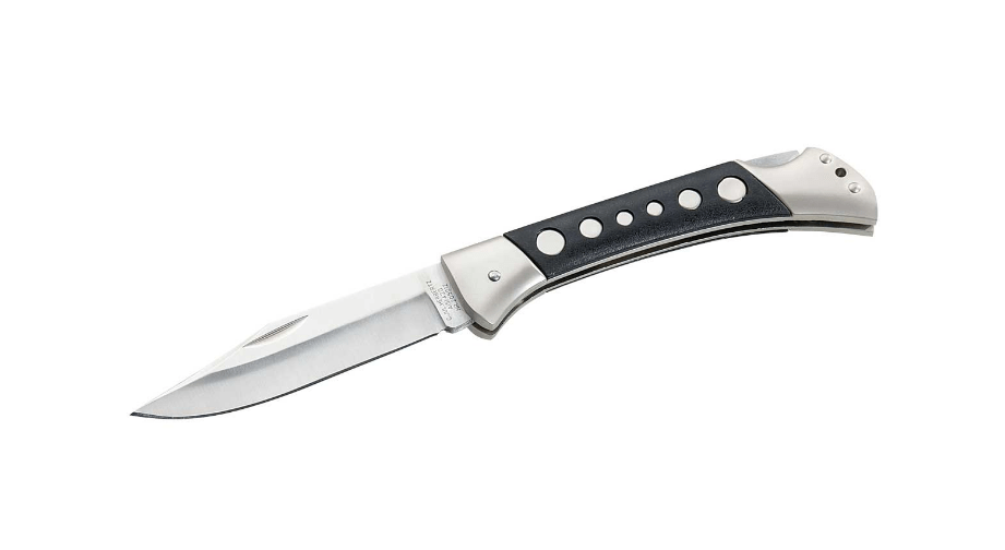 Herbertz Pocket Knife 9.2cm, Black, Plastic, Stainless Steel