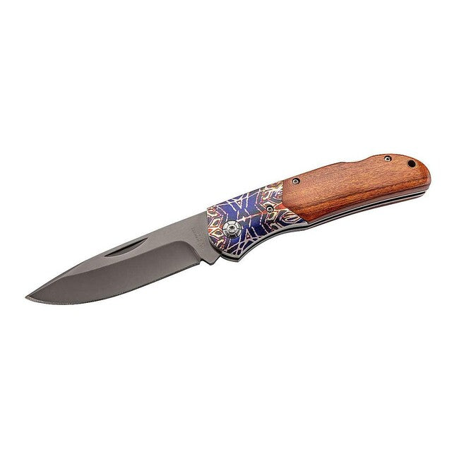 Herbertz Folding Knife 9.5cm, Cocobolo, Color Print