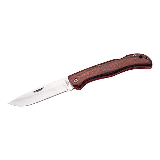Herbertz Pocket Knife 9.7cm, Brown Wood Pakka