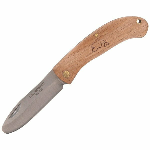 Herbertz Pocket Knife Children 6cm, Beech Wood, Dolphin Design