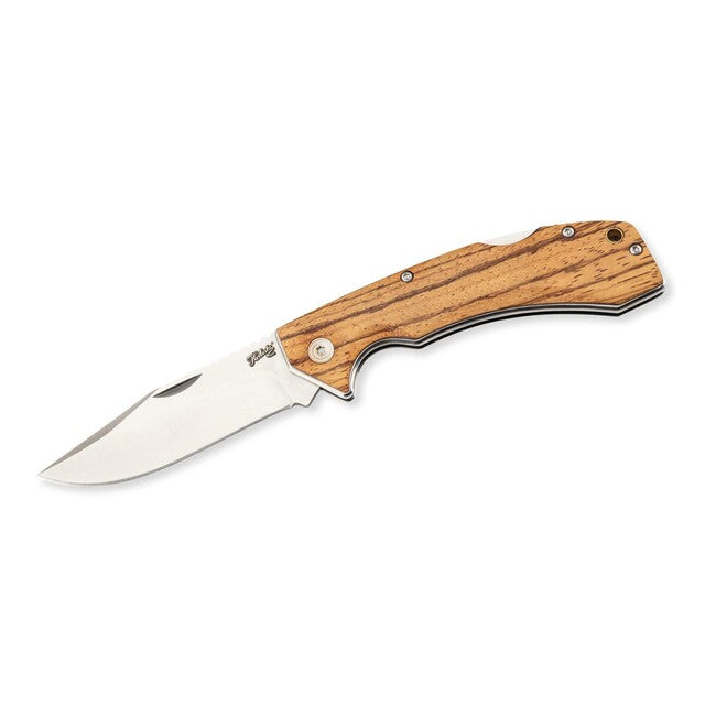 Herbertz Folding Utility Knife 9cm, Zebrano Wood