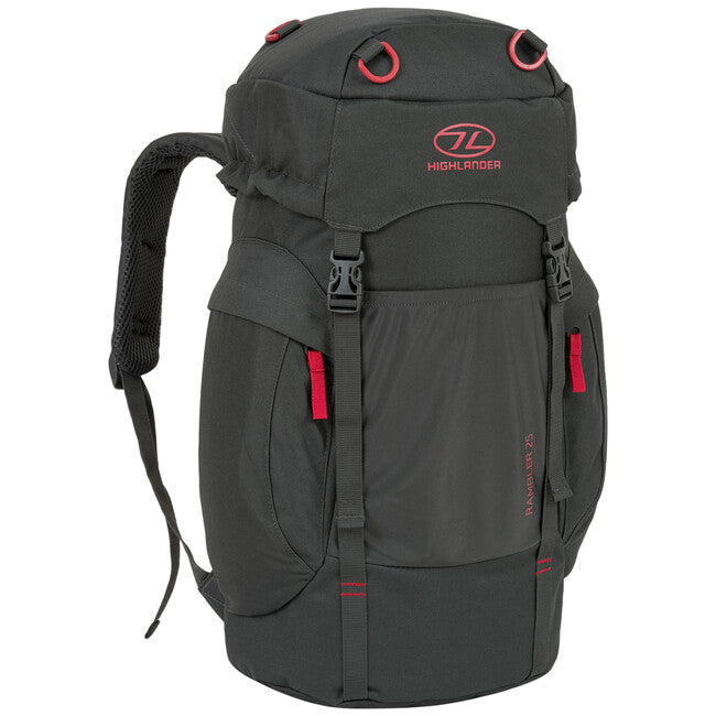 Highlander Rambler Backpack 25L, Black