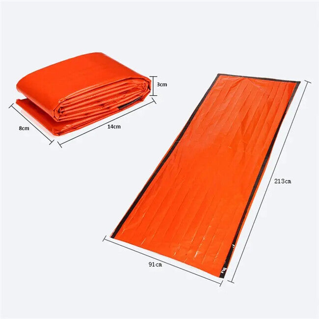 DRAGOWA Tactical Outdoor Emergency Travel Sleeping Bag Pulse, Orange