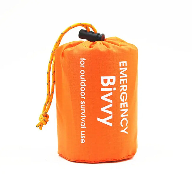 DRAGOWA Tactical Outdoorový cestovný núdzový spacák Pulse, oranžová