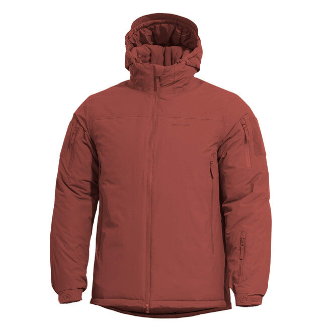Pentagon Hoplite Men's Parka Winter Jacket, Maroon Red