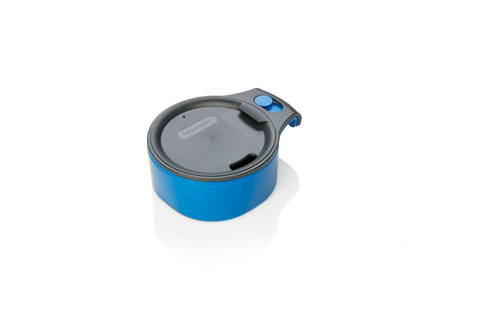 Humangear CupCUP Tourist Cup 2in1 with Integrated Extra Cup and Lid, Charcoal-Blue