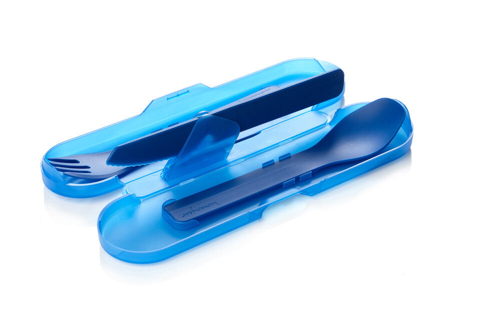 Humangear GoBites TRIO Utensil Set, Blue
