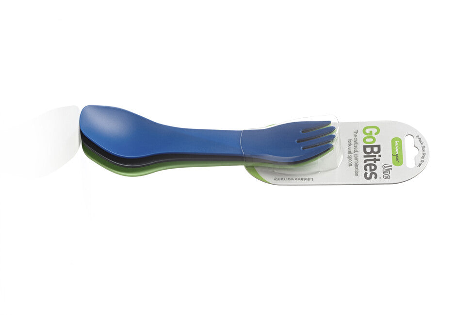 Humangear GoBites UNO Utensil 3pcs Blue, Grey, Green
