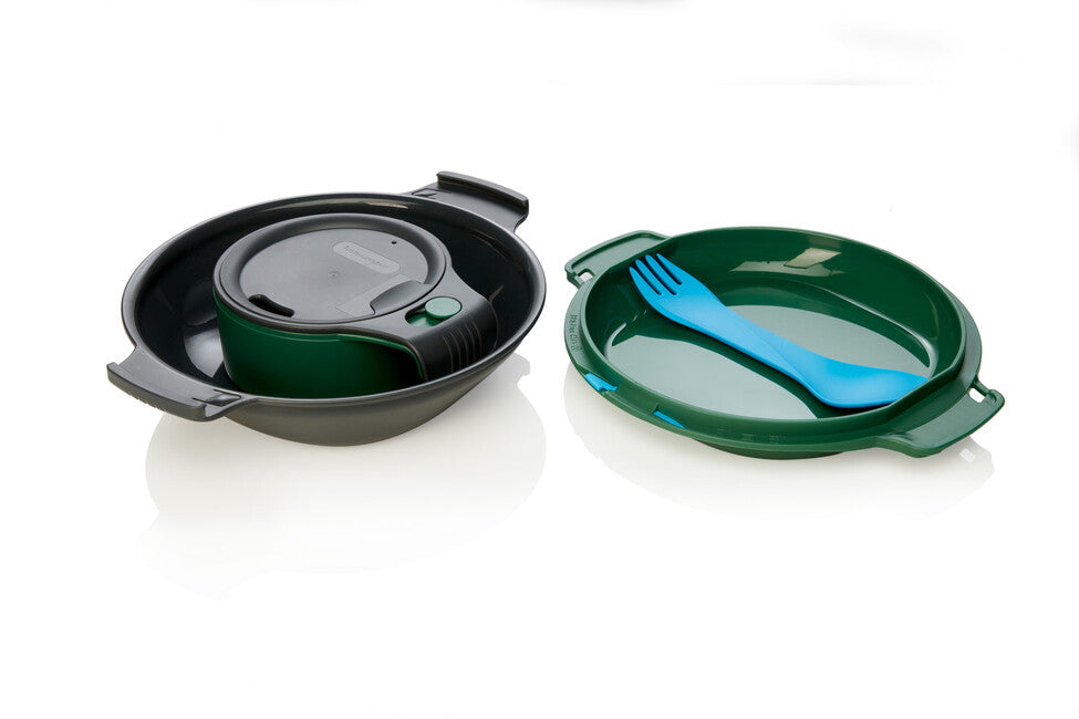 Humangear GoKit Lunch Container, Charcoal-Green Deluxe