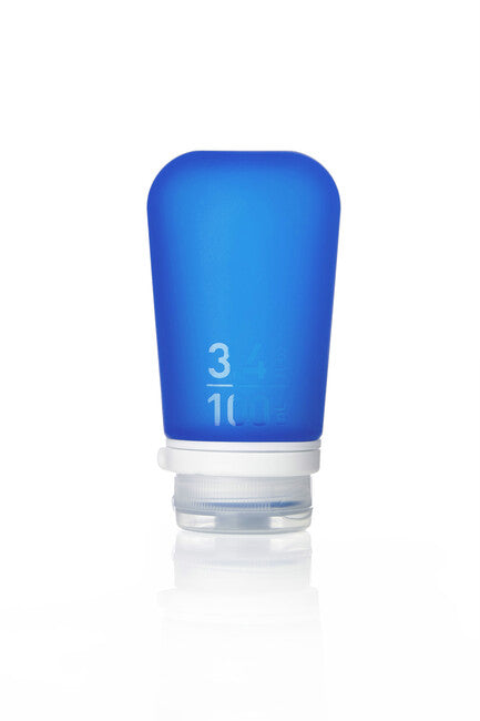 Humangear GoToob+ Silicone Travel Bottle 100ml, Navy Blue
