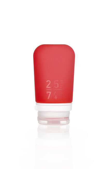 Humangear GoToob+ Silicone Travel Bottle 74 ml, Red