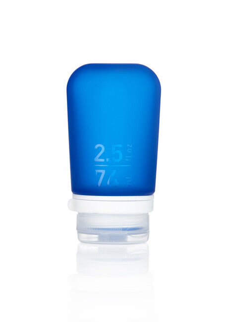 Humangear GoToob+ Silicone Travel Bottle, Navy Blue, 74ml