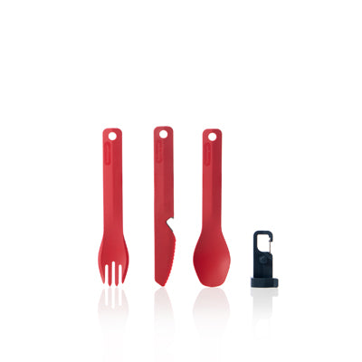 Humangear GoBites BIO Utensil Set, Red